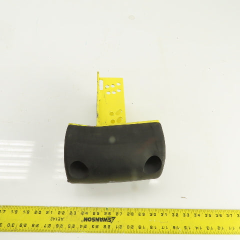 7-1/2" H x 5-1/2" W Half Oval Rubber Dock Body Fender Bumper W/ Mounting Bracket