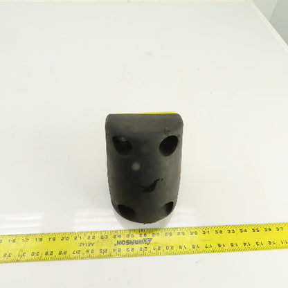 7-1/2" H x 5-1/2" W Half Oval Rubber Dock Body Fender Bumper W/ Mounting Bracket