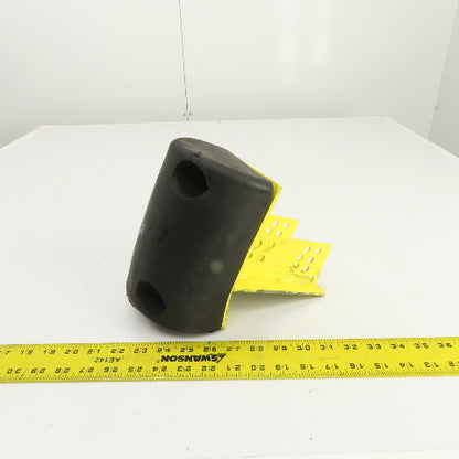 7-1/2" H x 5-1/2" W Half Oval Rubber Dock Body Fender Bumper W/ Mounting Bracket