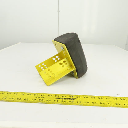 7-1/2" H x 5-1/2" W Half Oval Rubber Dock Body Fender Bumper W/ Mounting Bracket