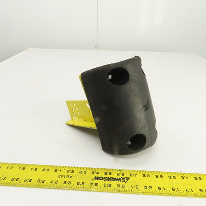 7-1/2" H x 5-1/2" W Half Oval Rubber Dock Body Fender Bumper W/ Mounting Bracket