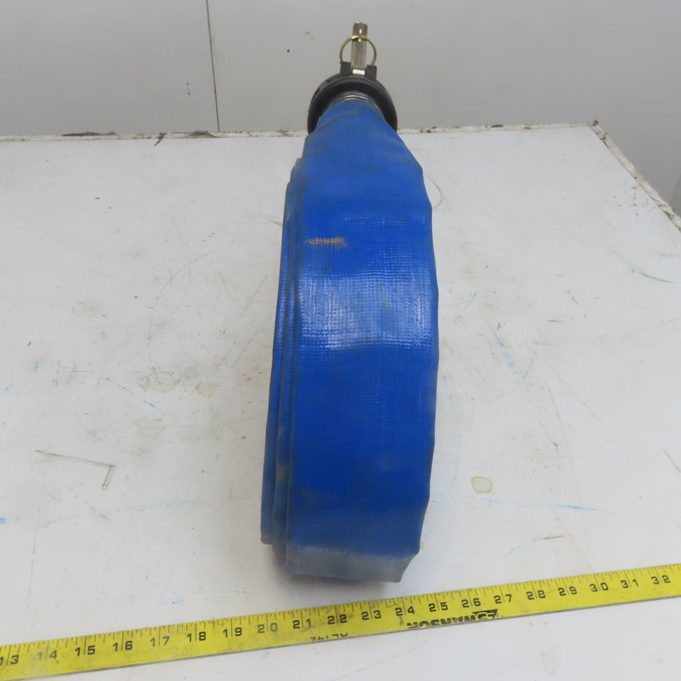 2" x 50' Blue PVC Backwash Hose W/Male & Female Camlock Coupler