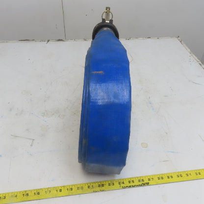 2" x 50' Blue PVC Backwash Hose W/Male & Female Camlock Coupler