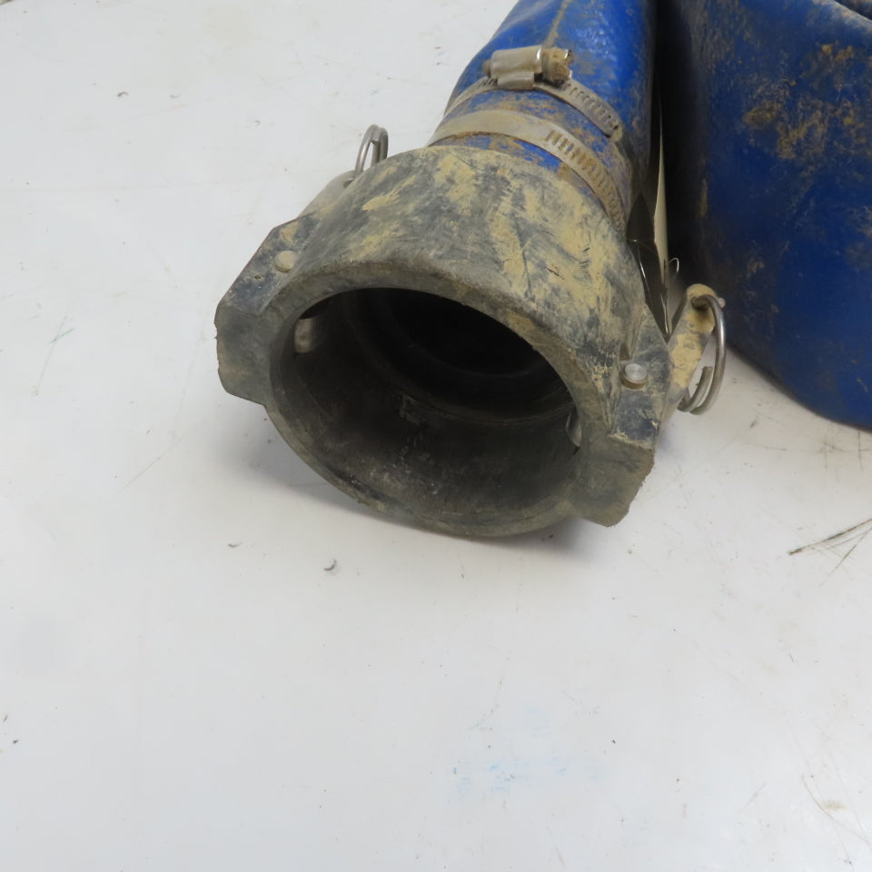 3" x 50' Blue PVC Backwash Hose W/Male & Female Camlock Coupler