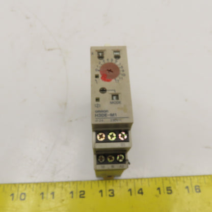 Omron H3DE-M1 0.1s-120H Din Mount Timing Relay 24-230V
