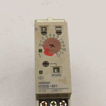 Omron H3DE-M1 0.1s-120H Din Mount Timing Relay 24-230V