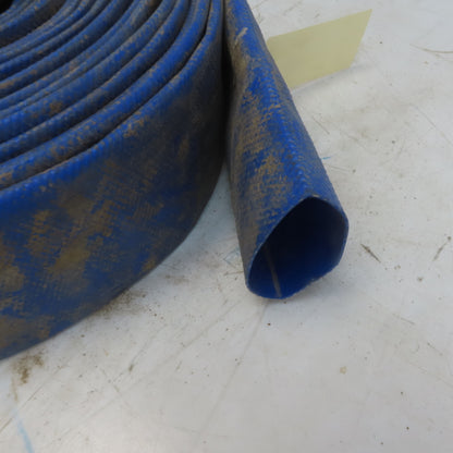 3" x 70' Blue PVC Backwash Hose W/Male Camlock Coupler