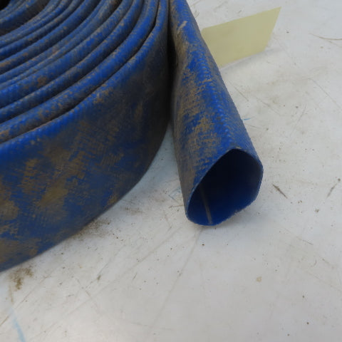3" x 70' Blue PVC Backwash Hose W/Male Camlock Coupler