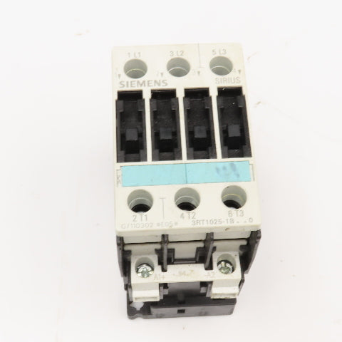 Siemens 3RT1025-1BB40 Motor Starter Contactor 600V 25A 24VDC Coil