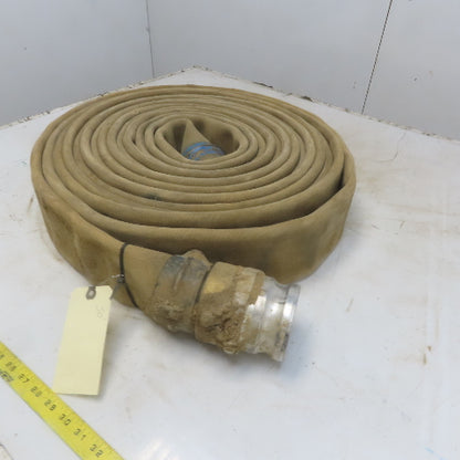 3" x 50 ' Backwash/ Fire Hose W/Brass Male & Female Threaded Ends 250PSIBrass