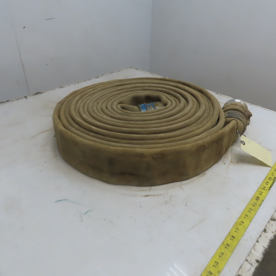 3" x 50 ' Backwash/ Fire Hose W/Brass Male & Female Threaded Ends 250PSIBrass