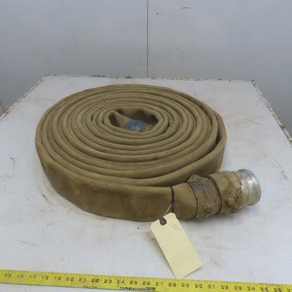 3" x 50 ' Backwash/ Fire Hose W/Brass Male & Female Threaded Ends 250PSIBrass
