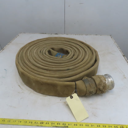 3" x 50 ' Backwash/ Fire Hose W/Brass Male & Female Threaded Ends 250PSIBrass
