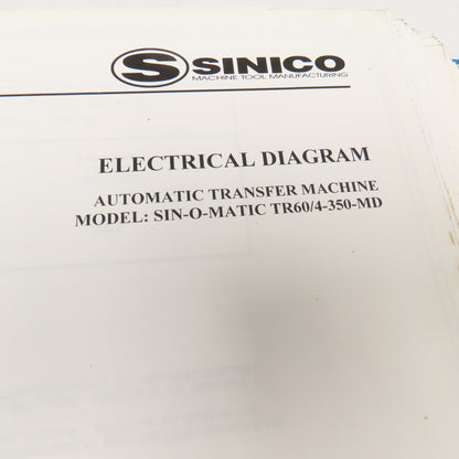 Sinico Electrical Hydraulic Pneumatic Diagram Book TR60/4-350-MD