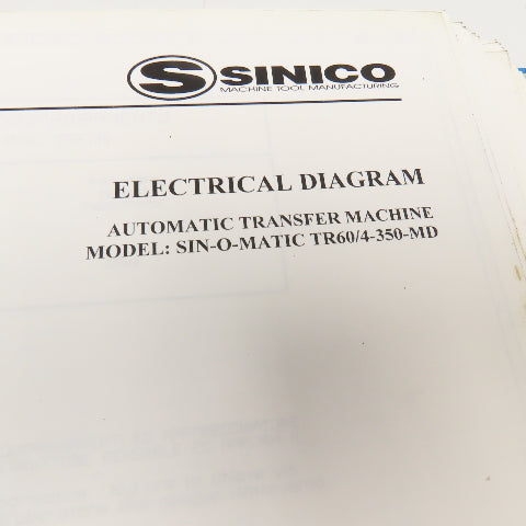 Sinico Electrical Hydraulic Pneumatic Diagram Book TR60/4-350-MD
