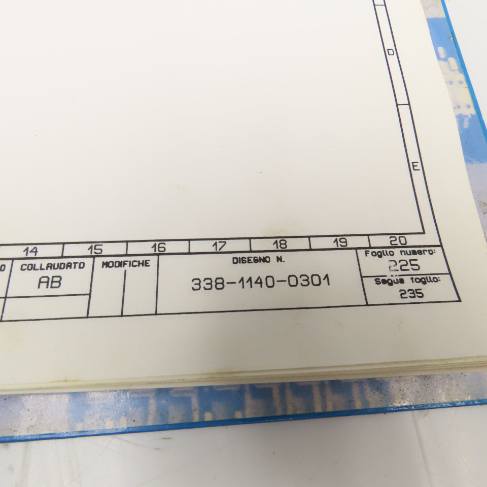 Sinico Sin-O-Matic Electrical Diagram Book TR60/4-350-MD