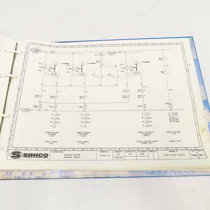 Sinico Sin-O-Matic Electrical Diagram Book TR60/4-350-MD