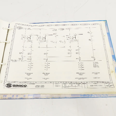 Sinico Sin-O-Matic Electrical Diagram Book TR60/4-350-MD