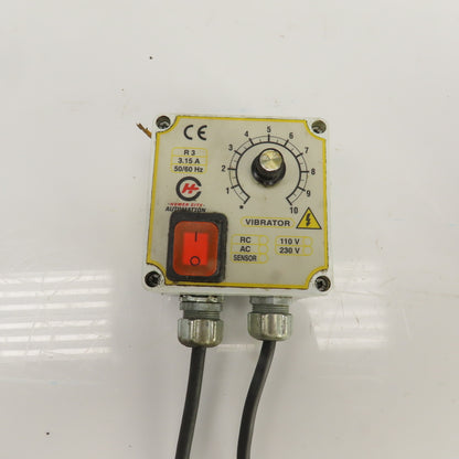 Syntron V-4-AC Magnetic Vibrator 115V W/ Homer City Automation Controller HCA-R3
