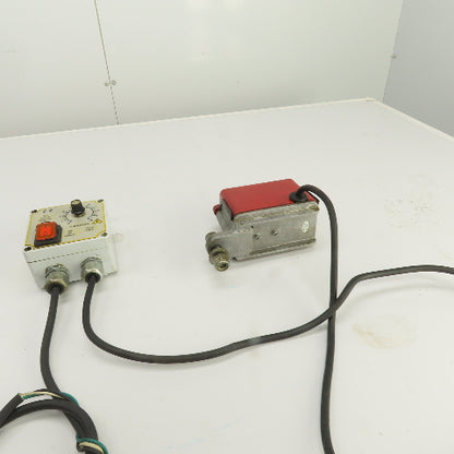 Syntron V-4-AC Magnetic Vibrator 115V W/ Homer City Automation Controller HCA-R3