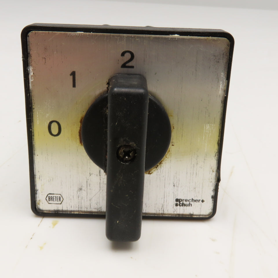 Sprecher + Schuh LE2-25 3 Position Rotary Cam Switch 660V 25A 13kW