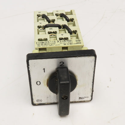 Sprecher + Schuh LE2-25 3 Position Rotary Cam Switch 660V 25A 13kW