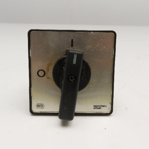 Sprecher + Schuh LE2-25 2 Position Rotary Cam Switch 660V 25A 13kW