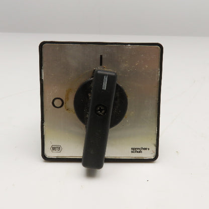 Sprecher + Schuh LE2-25 2 Position Rotary Cam Switch 660V 25A 13kW