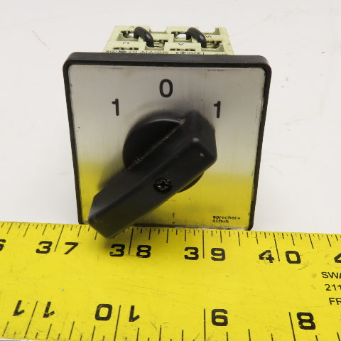 Sprecher + Schuh LE2-25 3 Position Rotary Cam Switch 660V 25A 13kW