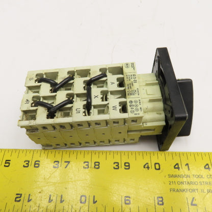 Sprecher + Schuh LE 2-25 4 Position Rotary Cam Switch 660V 25A