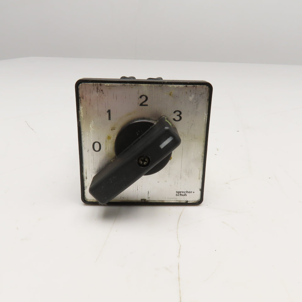 Sprecher + Schuh LE 2-25 4 Position Rotary Cam Switch 660V 25A