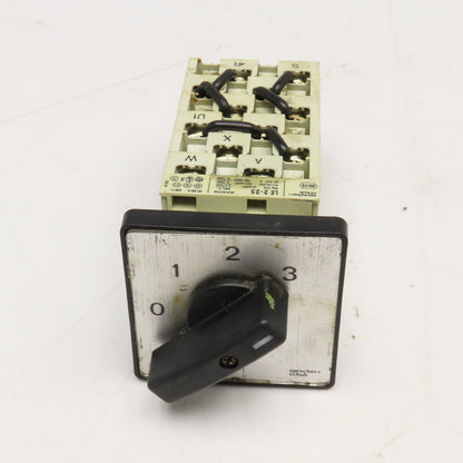 Sprecher + Schuh LE 2-25 4 Position Rotary Cam Switch 660V 25A