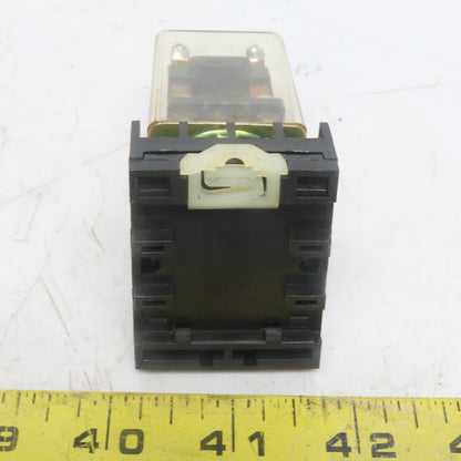 Relay Service Co. 99KE 28VDC 17A Res 120/240VAC 10A Res. Ice Cube Relay W/Base