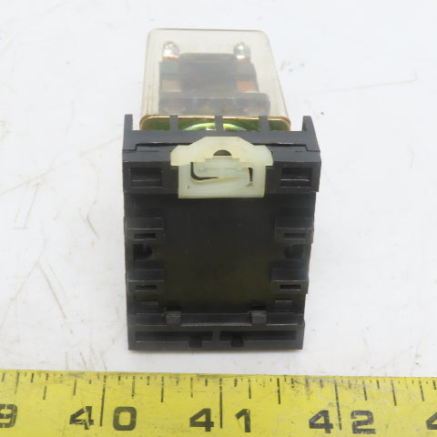 Relay Service Co. 99KE 28VDC 17A Res 120/240VAC 10A Res. Ice Cube Relay W/Base