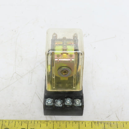 Relay Service Co. 99KE 28VDC 17A Res 120/240VAC 10A Res. Ice Cube Relay W/Base