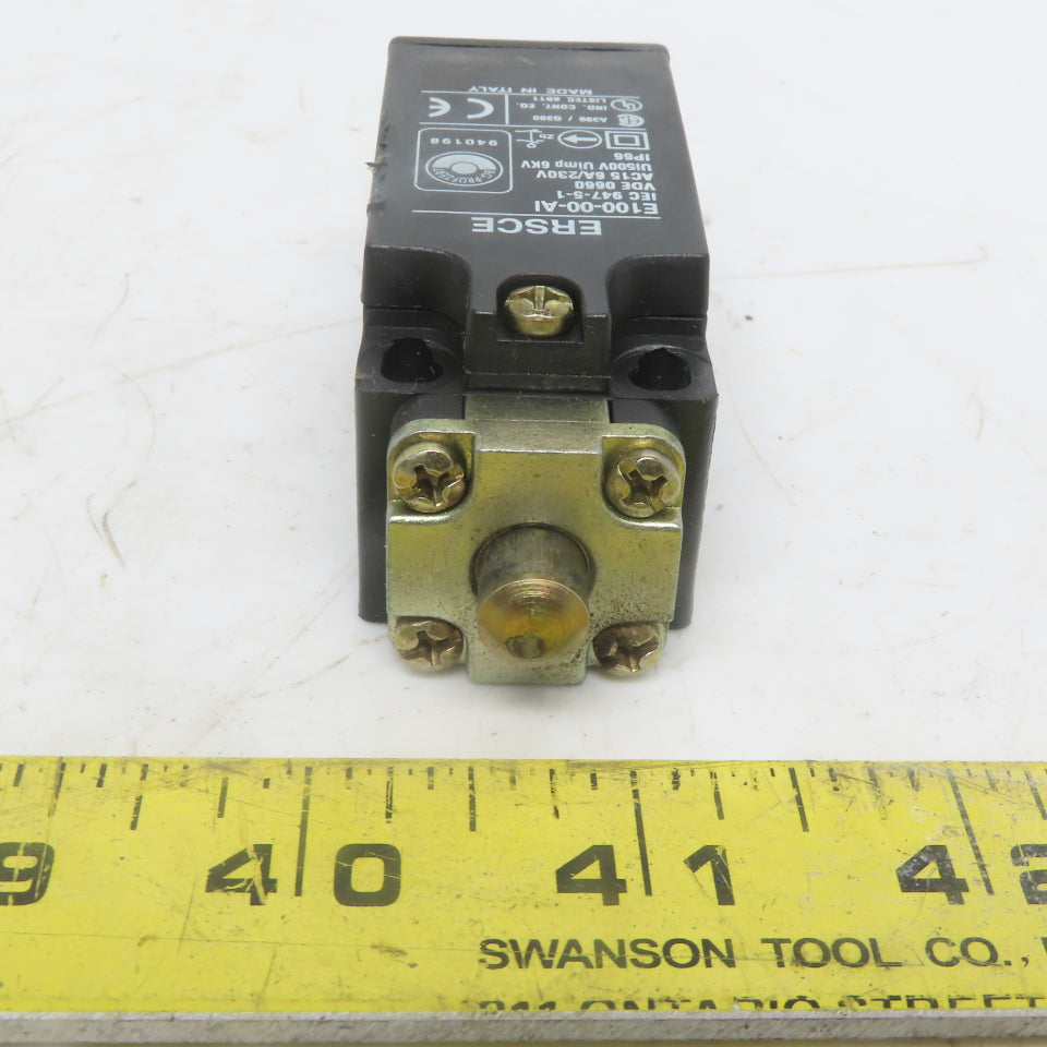 ERSCE E100-00-AI Plunger End Limit Switch AC15 6A /230V