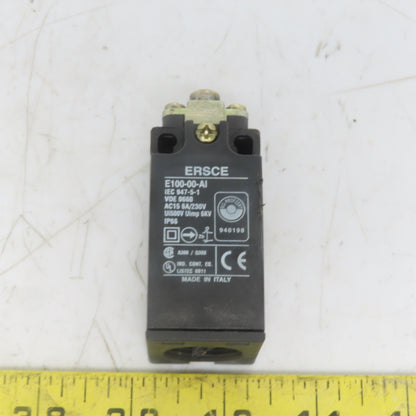ERSCE E100-00-AI Plunger End Limit Switch AC15 6A /230V