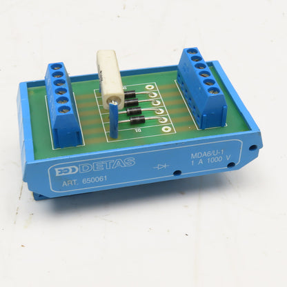 Detas 650061 MDA6/U-1 1A 1000V Diode Assembly