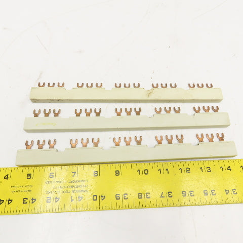 Siemens 3VU9135-1AB05 690V 63A 3Ph Bus Bar Lot Of 3
