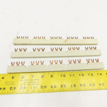 Siemens 3VU9135-1AB05 690V 63A 3Ph Bus Bar Lot Of 3