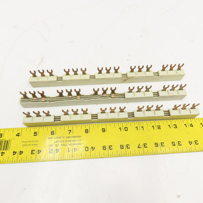 Siemens 3VU9135-1AB05 690V 63A 3Ph Bus Bar Lot Of 3