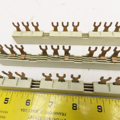 Siemens 3VU9135-1AB05 690V 63A 3Ph Bus Bar Lot Of 3