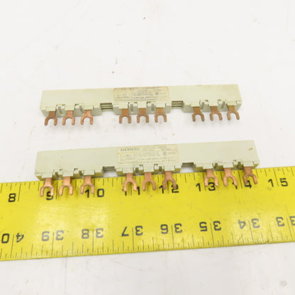Siemens 3VU9135-1AB03 690V 63A 3Ph Bus Bar Lot Of 2