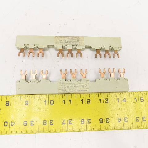 Siemens 3VU9135-1AB03 690V 63A 3Ph Bus Bar Lot Of 2
