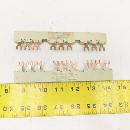 Siemens 3VU9135-1AB03 690V 63A 3Ph Bus Bar Lot Of 2