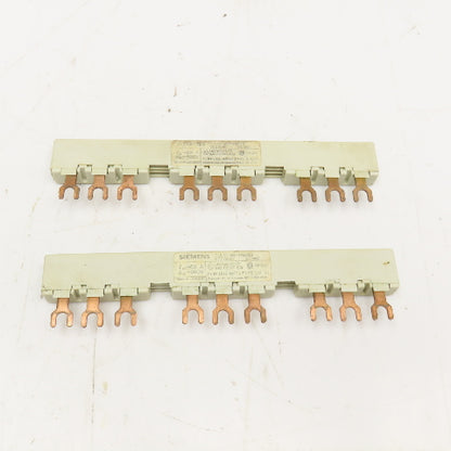 Siemens 3VU9135-1AB03 690V 63A 3Ph Bus Bar Lot Of 2