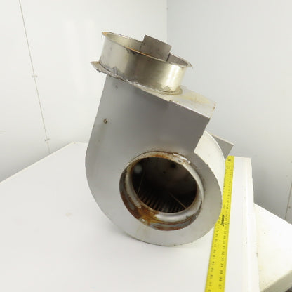 10" OD x 6-1/4" W Squirrel Cage Blower Fan With 1HP Motor 230/460V 3PH & Damper