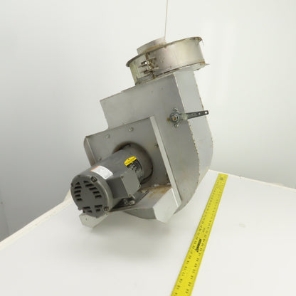 10" OD x 6-1/4" W Squirrel Cage Blower Fan With 1HP Motor 230/460V 3PH & Damper