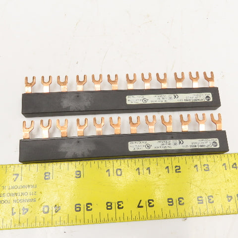 Allen Bradley CAT140M-C-W454 600V 63A 3Ph Bus Bar Lot Of 2