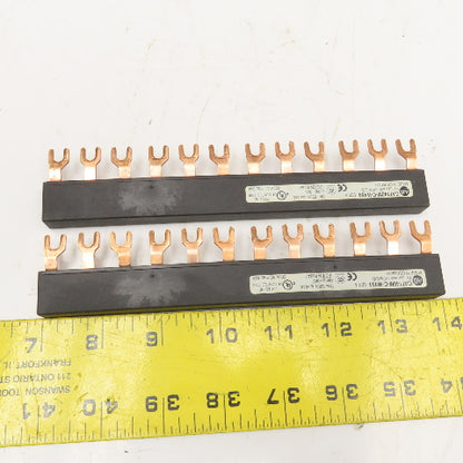 Allen Bradley CAT140M-C-W454 600V 63A 3Ph Bus Bar Lot Of 2